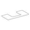 Geberit Waschtisch-Platte One 105x3x47cm, sand-grau/l hg, Ausschn mit.