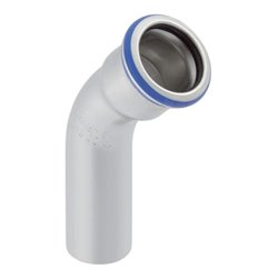 Geberit Bogen Mapress d 42mm, labs-f, 45Gr, m Einschub, ES