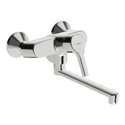 Hansa Spültisch-Wandeinhebelmischer HANSAPALENO schwenkbar, Ausladung 284mm, chrom