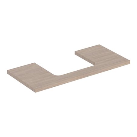 Geberit Waschtisch-Platte One 105x3x47cm, Eiche/Mela Holz, AS mit.