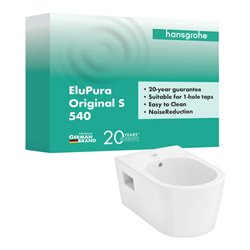 hansgrohe Wand-Bidet EluPura Original S m HL/ÜL, we., o. SC und HygieneEffect