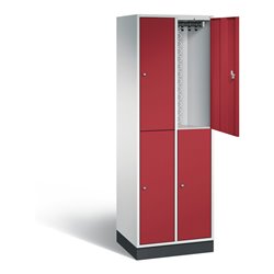 C+P Spind doppelstöckig Intro, H1950xB620xT490mm