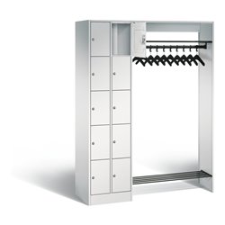 C+P Offene Garderobe Serie 8070, H1950xB1410xT480mm