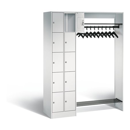 C+P Offene Garderobe Serie 8070, H1950xB1410xT480mm