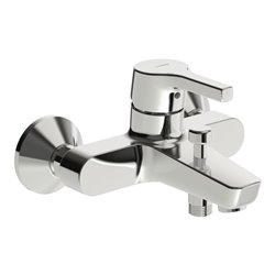 Hansa Wannen-Einhebelmischer HANSAPALENO Zugumst., aut. Rückst., Ausl. 164mm, chr