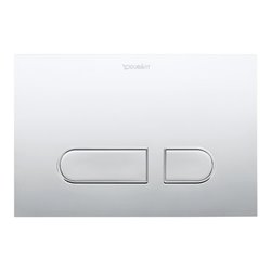 Duravit Betätigungsplatte DuraSystem 21,7x14,7cm, Kunststoff chr hgl, für WC