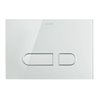 Duravit Betätigungsplatte DuraSystem 23x15,7cm, Glas weiß, für WC