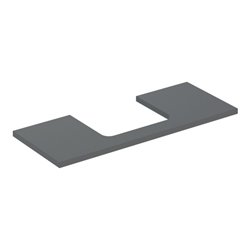 Geberit Waschtisch-Platte One 120x3x47cm, lava/lackiert m, AS mit.