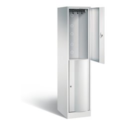 C+P Spind doppelstöckig Resisto, H1950xB396xT540mm