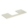 Geberit Waschtisch-Platte One 120x3x47cm, sand-grau/l hg, Ausschn mit.