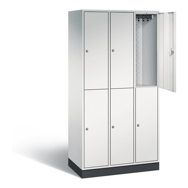 C+P Spind doppelstöckig Intro, H1950xB920xT490mm