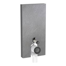 Geberit Wand-WC-Modul Monolith Plus BH 101cm, F SZ Schiefer, S. Alu SW-chrom