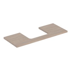 Geberit Waschtisch-Platte One 120x3x47cm, Eiche/Mela Holz, AS mit.