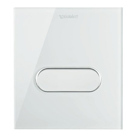 Duravit Betätigungsplatte A1 DuraSystem 14,1x15,7mm, Glas, weiß, für Urinal