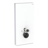Geberit Wand-WC-Modul Monolith Plus Bauh. 101cm, Fr. Gl. we., S. Aluminium