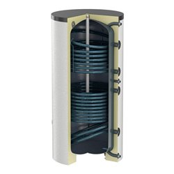 Flamco Standspeicher Duo-Solar 200 l, d 560, weiß, mit Isolierung