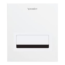 Duravit Betätigungsplatte A2 DuraSystem 13x15cm, Batt., f Uri., Zinkdr.g, weiß