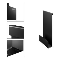Keuco Duschablage 320x600x90mm, einhängbar, schwarzgrau
