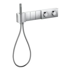 hansgrohe Fertigmotageset Sel. Axor Edge UP-Thermostat, 3 Verbr., Diamantschl., chr