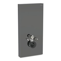 Geberit Wand-WC-Modul Monolith Plus BH 101cm, Fr. Gl. la., S. Alu SW-chrom