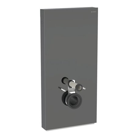 Geberit Wand-WC-Modul Monolith Plus BH 101cm, Fr. Gl. la., S. Alu SW-chrom