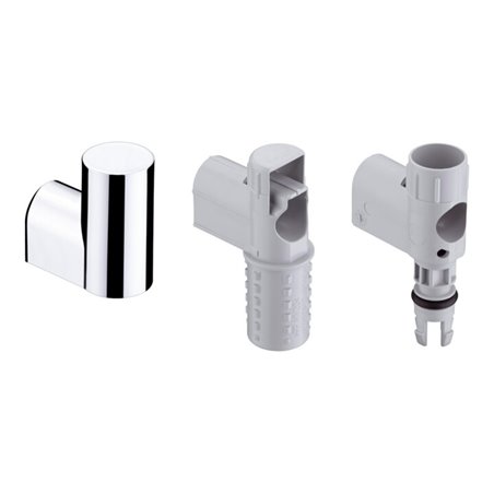 hansgrohe Wandstütze mit Abdeckung für Wandstange Unica'D satinox