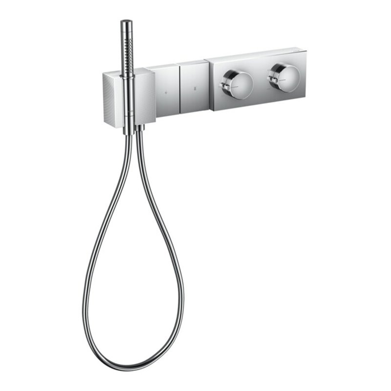 hansgrohe Fertigset Select Axor Edge UP-Thermostat, 2 Verbr., Diamantschl., chr