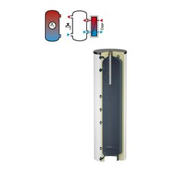 Flamco Ladespeicher LS 200 l, weiß, mit Isolierung