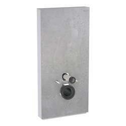 Geberit Wand-WC-Modul Monolith Plus Bauh. 101cm, Fr. Steinz. Beton, S. Alu