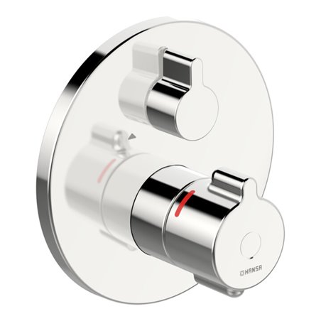 Hansa Fertigmontageset HANSACLINICA UP-Thermostat, Rosette rund, chrom