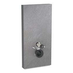 Geberit Wand-WC-Modul Monolith Plus BH 101cm, F SZ Schiefer, S. Alu SW-chrom