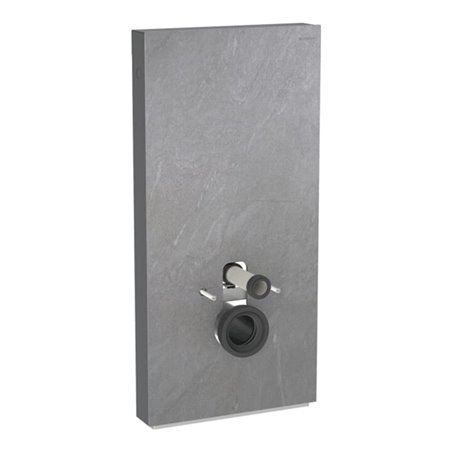 Geberit Wand-WC-Modul Monolith Plus BH 101cm, F SZ Schiefer, S. Alu SW-chrom