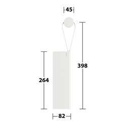 Keuco Duschabzieher Edition 400 weiß (RAL 9003), mit Wandhalterung