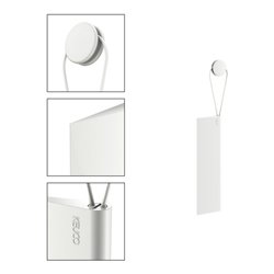 Keuco Duschabzieher Edition 400 weiß (RAL 9003), mit Wandhalterung