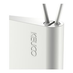 Keuco Duschabzieher Edition 400 weiß (RAL 9003), mit Wandhalterung