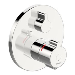 Hansa Fertigmontageset HANSACLINICA UP-Thermostat, Rosette rund, chrom
