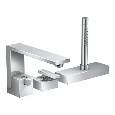 hansgrohe 3-Loch-Bidet-Einhebelmischer Axor Edge A 210mm, WR-Mont., Diamantschl., chr