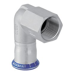 Geberit bergangswinkel Mapress 35mmxRp 1 1/4 IG, labs-f, 90G, Edelstahl