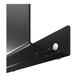 Keuco Duschablage 610-800mm, 120x90, schwarzgrau