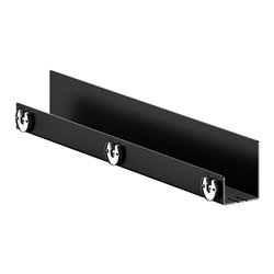 Keuco Duschablage 610-800mm, 120x90, schwarzgrau