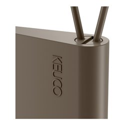 Keuco Duschabzieher Edition 400 trüffel (RAL 7006), mit Wandhalterung