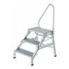 MUNK Aluminium-Montagetritt starr mit Handlauf