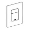 Grohe Abdeckplatte 42369 mit Drucktaste spiegelglas