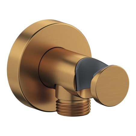 Duravit Wandanschlussbogen DN 15, m Brauseha., Ros. rd, bron geb.