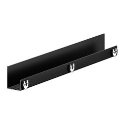 Keuco Duschablage 810-1000mm, 120x90, schwarzgrau