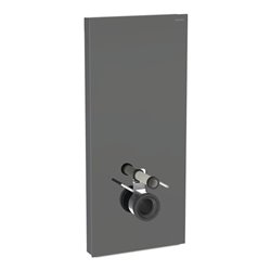 Geberit Wand-WC-Modul Monolith Plus BH 114cm, Fr. Gl. la., S. Alu SW-chrom