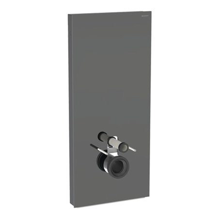 Geberit Wand-WC-Modul Monolith Plus BH 114cm, Fr. Gl. la., S. Alu SW-chrom