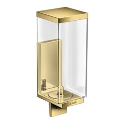 hansgrohe Lotionssp Axor Uni Rectangular Glas, Wandmontage, polished gold optic