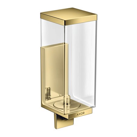 hansgrohe Lotionssp Axor Uni Rectangular Glas, Wandmontage, polished gold optic