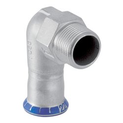 Geberit bergangswinkel Mapress d 18mmxR 1/2, labs-f, 90G, m AG, ES